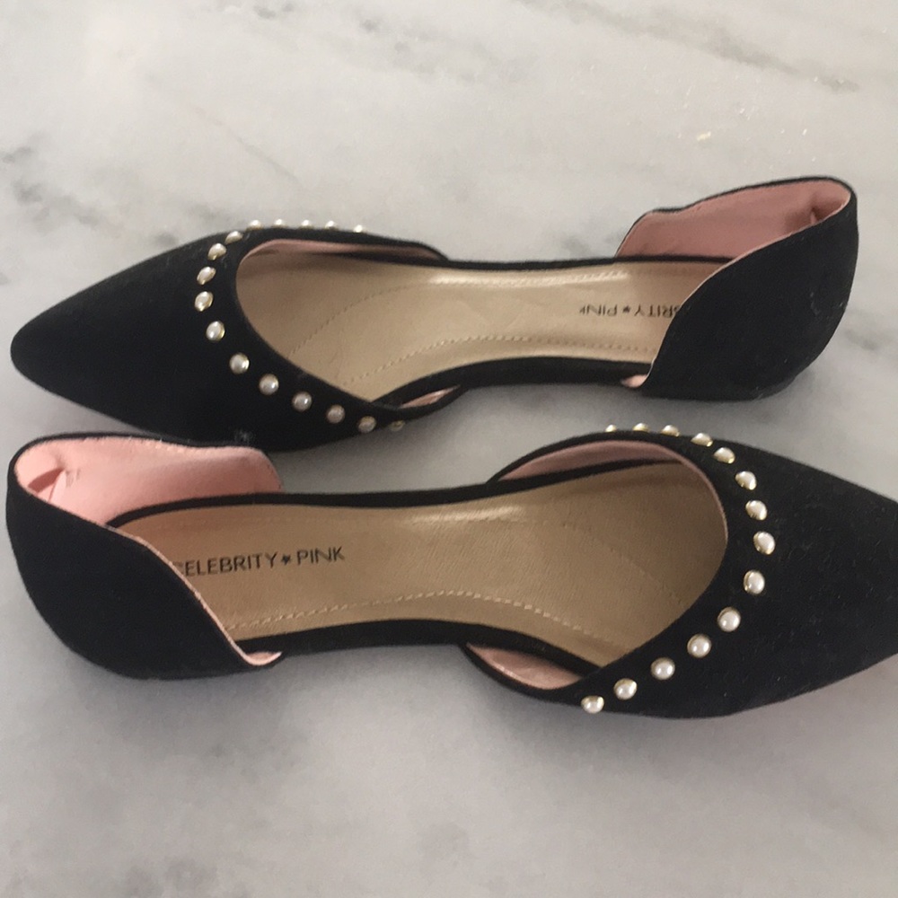 Brand new pearl suede flats
